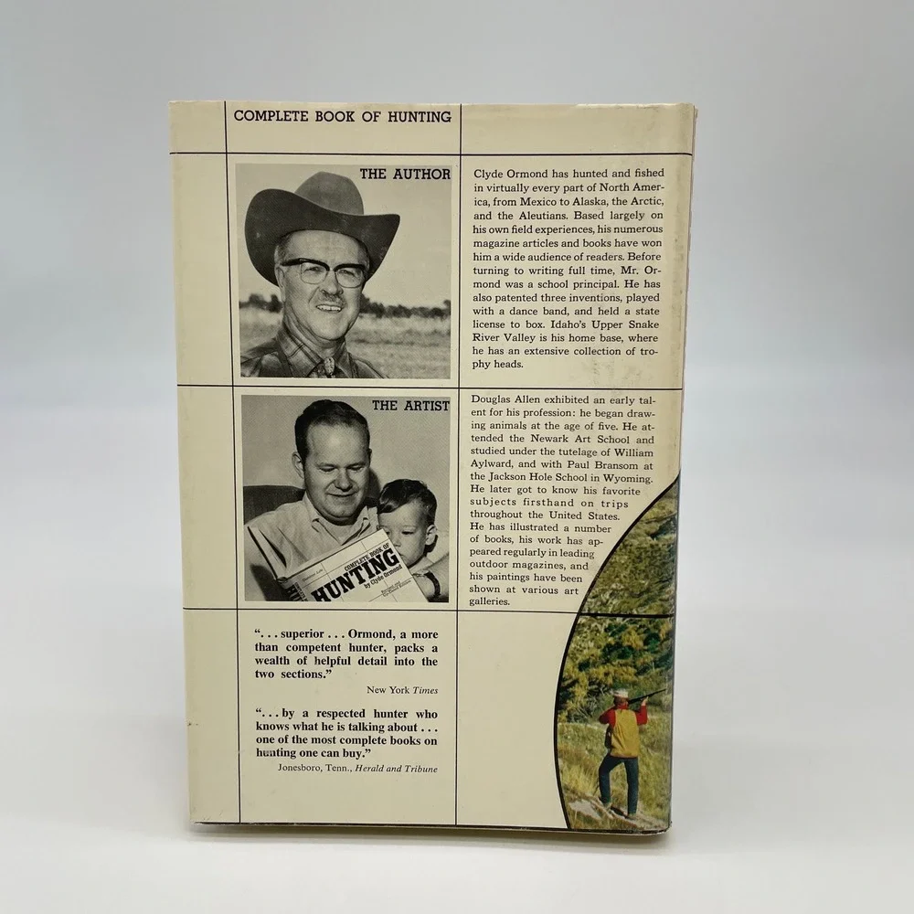 Outdoor Life Complete Book of Hunting Clyde Ormond Hardcover 1976 Illustrated DJ